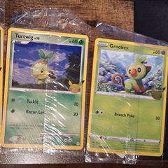 First Partner Pack 25th anniversary sealed promo jumbo pokemon cards bundle (Hoenn, Galar, Sinnoh)