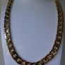Vintage thick and heavy Yellow Gold Plated Figaro Men's Chain 19,5" Image 2