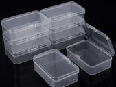 8 Pack Clear Plastic Bead Storage Containers Box with Lid, Bead Storage Box Jewelry Earplugs Storage Box for Small items, Craft, Jewelry finding, Hardware, Tiny Beads, Coin, Candy (3.26x 2.12x 1 inch)