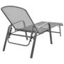 Sun Loungers 2 pcs with Table Steel Anthracite Image 2