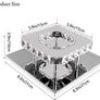 Modern LED Ceiling Lights Crystal Flush 21cm 12W 6000K Cold White Square Stainless Steel Mini Ceiling Lamp Crystal Chandelier Pendant Lighting Fixture for Bedroom,Kitchen,Living Room and Hallway (FREE POSTAGE) Image 4