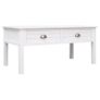 Coffee Table White 100x50x45 cm Wood Image 4
