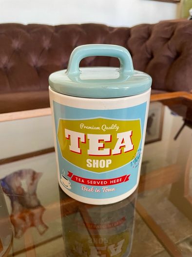 3 x Retro 50s 60s Multi Color Classic Tea Coffee Sugar Set