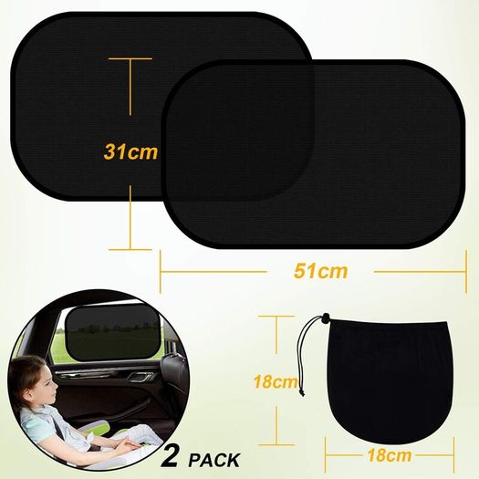Car Sun Shade for Baby with Suction, Car Sun Shades for Kids UV Rays/Sunlight Protection