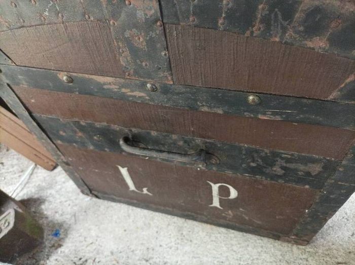 large antique trunk