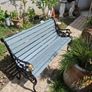 Garden Bench fully Lion Design restored seat outside outdoor garden sitting cast iron treated timber decorations, furniture patio  decking, great present ignore flowers pots plants, garden statue chair  swing patio table heater bbq hammock sun outdoor liv Image 2