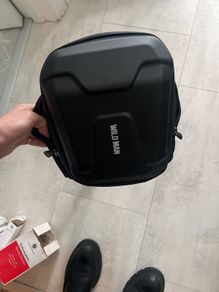 Wild man hard shell scooter bike bag with attachment