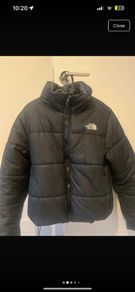 black north face jacket size L but fits 8 (as photo'd)
