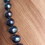 Cultured Tahitian Black Pearl Necklace & earrings Image 2
