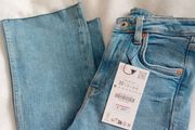 Zara TRF - Cropped Flare High-Rise Jeans - Size 32 UK 4 - BNWT RRP 30