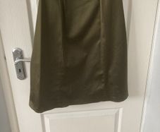 COAST  Ladies Dark Olive Green Satin  Dress
