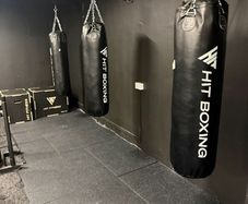 Boxing bags and brackets