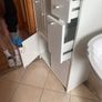 White Multi Storage Bathroom Cabinet / Utility Cupboard Image 2