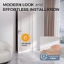 2 Pack Draft Excluder for Doors, Self Adhesive Door Draft Excluder Soundproof Weather Proof Draught Excluder for Doors 2" W x 39" L White Image 5