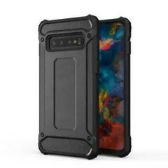 Black Shockproof Armour Case For Samsung Galaxy S10 Hybrid Back Cover