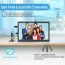 Portable Digital TV, 12V DVB-T2 TV, HDMI/AV/USB Inputs, Remote Control, 12V Car Charger Compatible,15.6inch,Black Image 3
