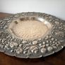 Large Vintage Repousse Metal Charger Image 3