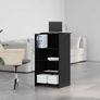 Reception Desk Black 55x50x103.5 cm Engineered Wood Image 2