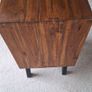 Solid Teak Vintage Style Bedside Drawers Image 6