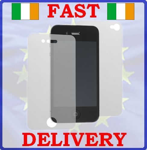 New Full Body Back + Front Screen Protector Anit Glare Matte for iPhone 4 #143