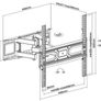 Tv Wall Mount Bracket Tilt Swivel 32-70" Image 2