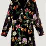 ZARA  black dress floral print wrap around S Image 7