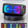 Machine for Adults with 2 Wireless Microphones, Portable Bluetooth Speaker PA System with Dicso Lights for Big Pary, Stage Subwoofers, Outdoor, for Family, Music Lover Image 3