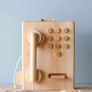 Handmade vintage wooden payphone | toy telephone Image 4