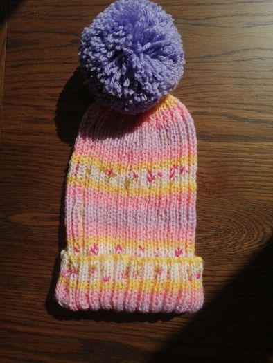 hand knitted adults bobble hats