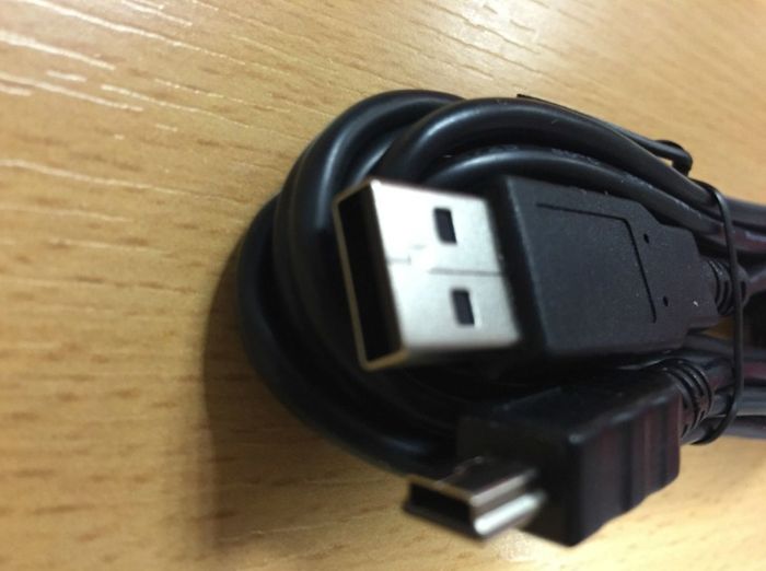 Standard USB 2.0 A Male to Mini B 5 pin Data Cable Lead Black