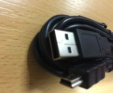 Standard USB 2.0 A Male to Mini B 5 pin Data Cable Lead Black