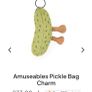 New JELLYCAT Amuseables Pickle Bag Charm Image 4