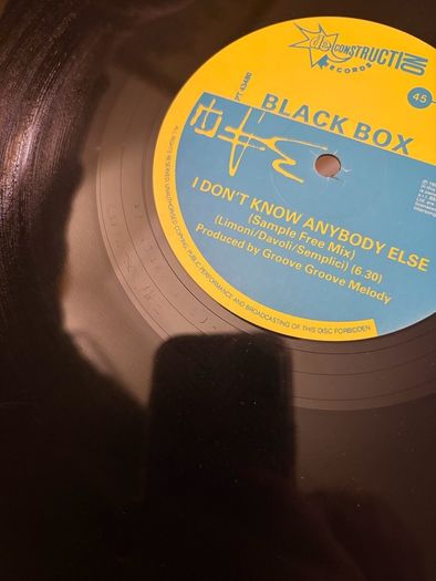 Black Box I Don't Know Anybody Else 12inch Vinyl 1990 UK Deconstruction PT 43480