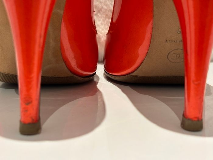 CHANEL Peeptoe Heels (size 5)