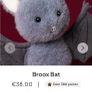 New Jellycat Halloween Collection Broox Bat Image 4