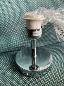 Polished Chrome Wall Light Base Modern Polished Silver E27