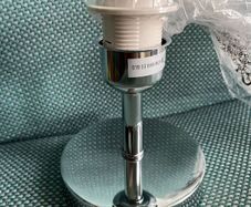 Polished Chrome Wall Light Base Modern Polished Silver E27