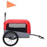 2-in-1 Pet Bike Trailer & Jogging Stroller Red and Grey Image 4