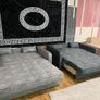 Daphne Light Grey or Dark Grey Pull Out Sofa Bed Image 4