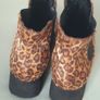 Marks & Spencer Leopard Print Real Pony Hair Ankle Boots, Size 8 Image 4