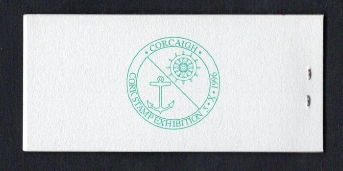 1996 Ireland Cork Philatelic Exhibition Booklet . Contains 2 X 32p 50th Anniversary of The Irish Naval Service Commemorative Stamps No 70