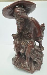 Antique Chinese wooden figurine