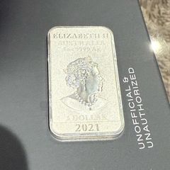 1 Oz Silver Rectangle Coin Queen Elizabeth