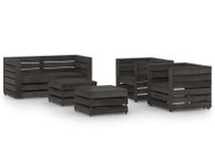 main image for ad 6 Piece Garden Lounge Set Grey Impregnated Pinewood