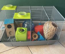 Hamster cage with lots of extras