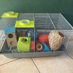 Hamster cage with lots of extras