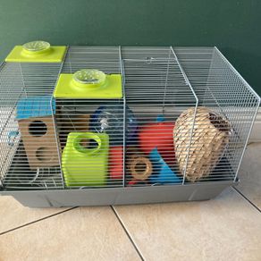Hamster cage with lots of extras