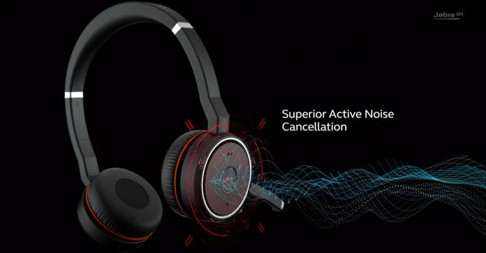 Jabra Evolve 75 SE Wireless Headset with Noise Cancellation