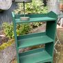 Vintage Green Wood Book Shelf Image 2