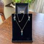 silver pendent and earring set Image 4